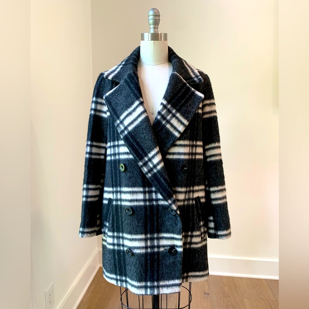 Sz 2 Plaid Topshop Coat